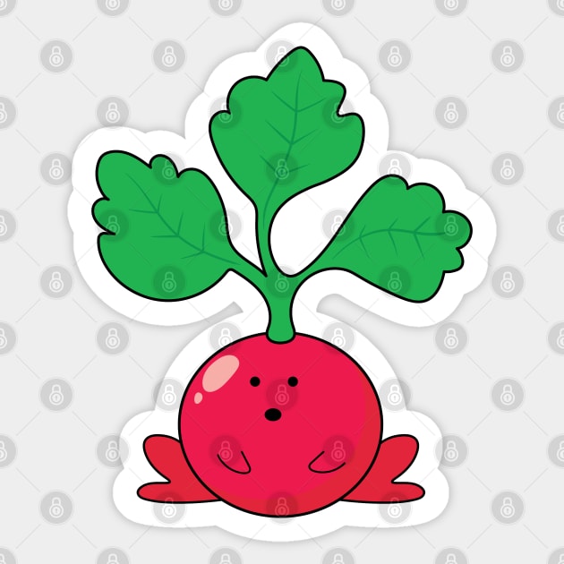 Radish - Frog Radish Sticker by wordspotrayal